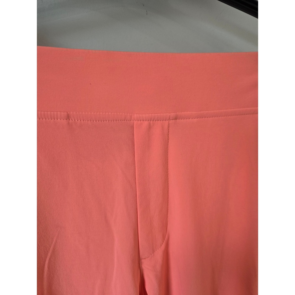 Athleta Brooklyn Ankle Pant Coral Pink Ribbed Side Panel Tapered Trousers 4 - Picture 3 of 9